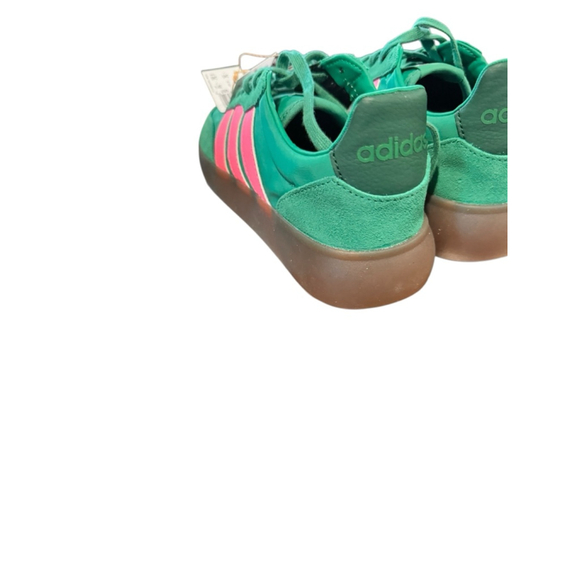 Womens Adidas barreda Sneakers 7.5 Green with Pink Stripes - Picture 6 of 8